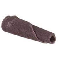 Cartouche de bande abrasive conique ALO, 100 Grain, 3/16" dia., Oxyde d'aluminium, 1" lo, 1/8" Dimension de l'arbre Pathway Supply LP
