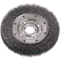 Brosses rotatives &agrave; fils cr&ecirc;p&eacute;s - Face &eacute;troite, 6" dia., Fils 0,014", Arbre 1-1/4" Pathway Supply LP