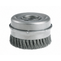 Knot Wire Cup Brushes with Bridle - Heavy-Duty, 4" Dia. x 5/8"-11 Arbor Pathway Supply LP