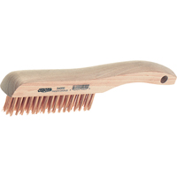 Shoe Handle Scratch Brush, Steel, 4" X 16" Wire Rows, 10" Long Pathway Supply LP