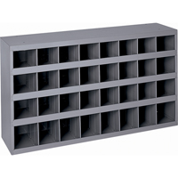 Armoires pour bacs de rangement en acier, 34-3/4" la x 8-1/2" p x 19-1/4" h, Gris Pathway Supply LP