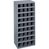 Armoires pour bacs de rangement en acier, 17-7/8" la x 12" p x 42" h, Gris Pathway Supply LP