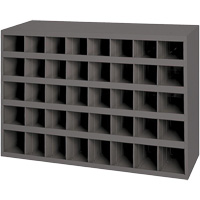 Armoires pour bacs de rangement en acier, 33-3/4" la x 8-1/2" p x 22-1/4" h, Gris Pathway Supply LP