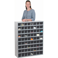 Armoires pour bacs de rangement en acier, 33-3/4" la x 12" p x 42" h, Gris Pathway Supply LP