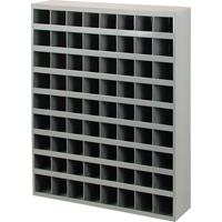Armoires pour bacs de rangement en acier, 33-3/4" la x 8-1/2" p x 42" h, Gris Pathway Supply LP