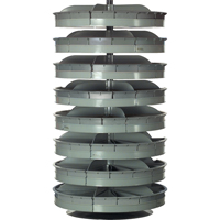Rotabin&reg; Storage Units, 500 lbs. Capacity per Level, 8 Level, 66" H x 34" Dia. Pathway Supply LP