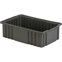 Divider Box, Polyethylene, 16.5" W x 10.9" D x 5" H, Grey Pathway Supply LP