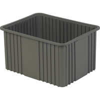 Divider Box, Polyethylene, 20.9" W x 15.9" D x 12" H, Grey Pathway Supply LP