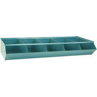 Bacs sectionnels superposables, Cap. 100 lb, 37" la x 15-1/2" p x 6" h, Bleu Pathway Supply LP