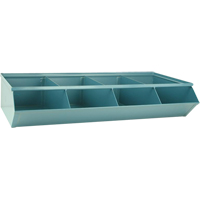 Bacs sectionnels superposables, Cap. 100 lb, 37" la x 18-3/4" p x 7-1/2" h, Bleu Pathway Supply LP