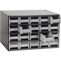 Modular Parts Cabinets, Steel, 20 Drawers, 17" x 10-9/16" x 2-1/16", Grey Pathway Supply LP