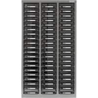 Casiers pour pi&egrave;ces KPC-300, Acier galvanis&eacute;, 60 tiroirs, 21-3/10" x 10-2/5" x 36-9/10", Gris Pathway Supply LP