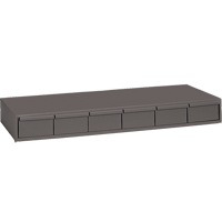 Industrial Drawer Cabinets, 6 Drawers, 33-3/4" W x 11-5/8" D x 4" H, Grey Pathway Supply LP
