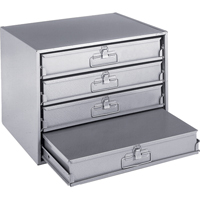 Compartment Box Cabinets, Steel, 4 Slots, 20" W x 15-3/4" D x 15" H, Grey Pathway Supply LP