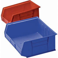 Plastic Bin, 8-1/4" W x 9" H x 18" D, Blue Pathway Supply LP