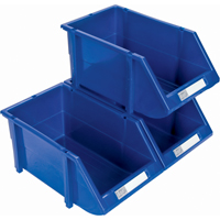 Bac empilable & &agrave; suspendre, 4-13/16" la, 3-3/16" h x 7-1/8" p, Bleu Pathway Supply LP