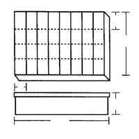 Boîte &agrave; compartiments, Plastique, 32 compartiments, 18-1/2" la x 13" p, 3" h, Gris Pathway Supply LP