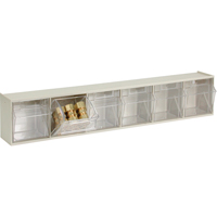 Tip-Out Bins Modular Storage System, 23-5/8" W x 3-5/8" D x 4-1/2" H, 6 Drawers Pathway Supply LP