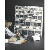 Tip-Out Bins Modular Storage System, 23-5/8" W x 2-1/2" D x 3-1/8" H, 9 Drawers Pathway Supply LP