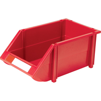 Stack & Hang Bin, 8-3/16" W x 6-3/16" H x 14" D, Red Pathway Supply LP