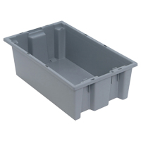 Contenants Stack & Nest, 6" x 18" x 11", Gris Pathway Supply LP