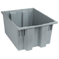 Stack & Nest Totes, 10" x 19.5" x 15.5", Grey Pathway Supply LP