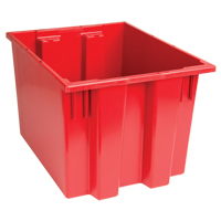Stack & Nest Totes, 13" x 19.5" x 15.5", Red Pathway Supply LP