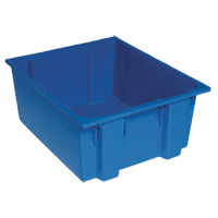 Contenants Stack & Nest, 10" x 23,5" x 19,5", Bleu Pathway Supply LP