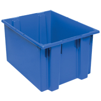 Contenants Stack & Nest, 13" x 23,5" x 19,5", Bleu Pathway Supply LP