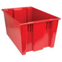 Stack & Nest Totes, 15" x 29.5" x 19.5", Red Pathway Supply LP