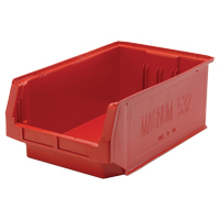Giant Stacking Containers, 12.375" W x 19.75" D x 7.875" H, Red Pathway Supply LP