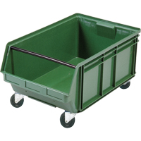 Mobile Giant Stacking Bin, 11-7/8" H x 18-3/8" W x 29" D, 150 lbs. Capacity, Green Pathway Supply LP