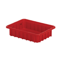Contenants Divider Box, Poly&eacute;thyl&egrave;ne, 10,8" la x 8,3" p x 2,5" h, Rouge Pathway Supply LP