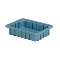 Contenants Divider Box, Poly&eacute;thyl&egrave;ne, 10,8" la x 8,3" p x 2,5" h, Bleu p&acirc;le Pathway Supply LP