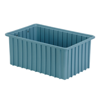 Contenants Divider Box, Poly&eacute;thyl&egrave;ne, 16,5" la x 10,9" p x 7" h, Bleu p&acirc;le Pathway Supply LP