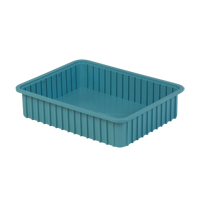 Contenants Divider Box, Poly&eacute;thyl&egrave;ne, 22,4" la x 17,4" p x 5" h, Bleu p&acirc;le Pathway Supply LP