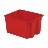 Polylewton Stack-N-Nest&reg; Containers, 12" x 21" x 17", Red Pathway Supply LP