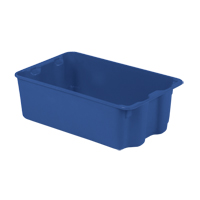 Polylewton Stack-N-Nest&reg; Containers, 7.9" x 24" x 14.1", Blue Pathway Supply LP