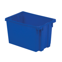 Polylewton Stack-N-Nest&reg; Containers, 12.1" x 19.4" x 12.9", Blue Pathway Supply LP