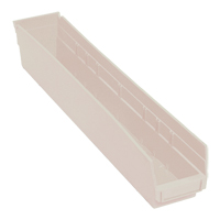 Bac pour &eacute;tag&egrave;re &eacute;conomique, 4-1/8" la, 4" h x 23-5/8" p, Ivoire Pathway Supply LP