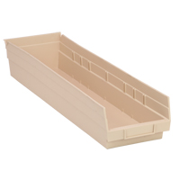 Bac pour &eacute;tag&egrave;re &eacute;conomique, 6-5/8" la, 4" h x 23-5/8" p, Ivoire Pathway Supply LP