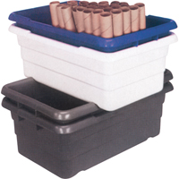 Cross Stack Bins, 16" W x 25.125" D x 8.5" H, Grey Pathway Supply LP