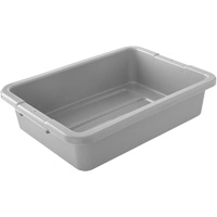 Boîtes utilitaires - Gris, 5" ha x 15" p x 20" lo, Plastique, Gris Pathway Supply LP