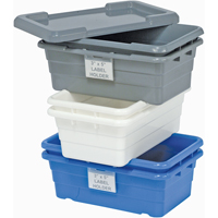 Cross Stack Bins, 16" W x 25.125" D x 8.5" H, White Pathway Supply LP