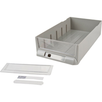 Tiroir de rechange pour armoires de pi&egrave;ces KPC-100, Plastique, 6-3/8" la x 11-3/10" p, 2-11/16" h, Gris Pathway Supply LP
