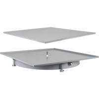 Heavy-Duty Industrial Carousel Drawer Cabinets, Steel, 27-1/2" W x 27-1/2" D x 4" H, Grey Pathway Supply LP