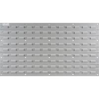 Metal Louvered Panel Bin Support Rack, 32 Bins, 36" W x 1/8" D x 19" H Pathway Supply LP