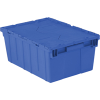 Contenants de distribution Flipak en plastique poly&eacute;thyl&egrave;ne (PE), 21,9" x 15,2" x 9,3", Bleu Pathway Supply LP