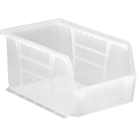 Bac transparent ultra empilable & suspendable, 6" la, 5" h x 9-1/4" p, Transparent Pathway Supply LP