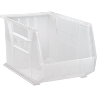 Clear-View Ultra Stack & Hang Bin, 11" W x 10" H x 18" D, Clear Pathway Supply LP